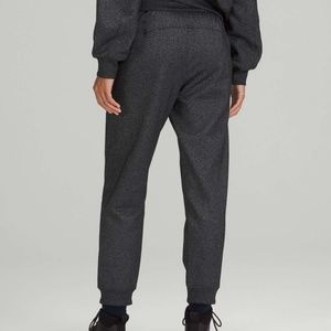 Lululemon Scuba High Rise Black Metallic Sparkle Sweatpants Size 10